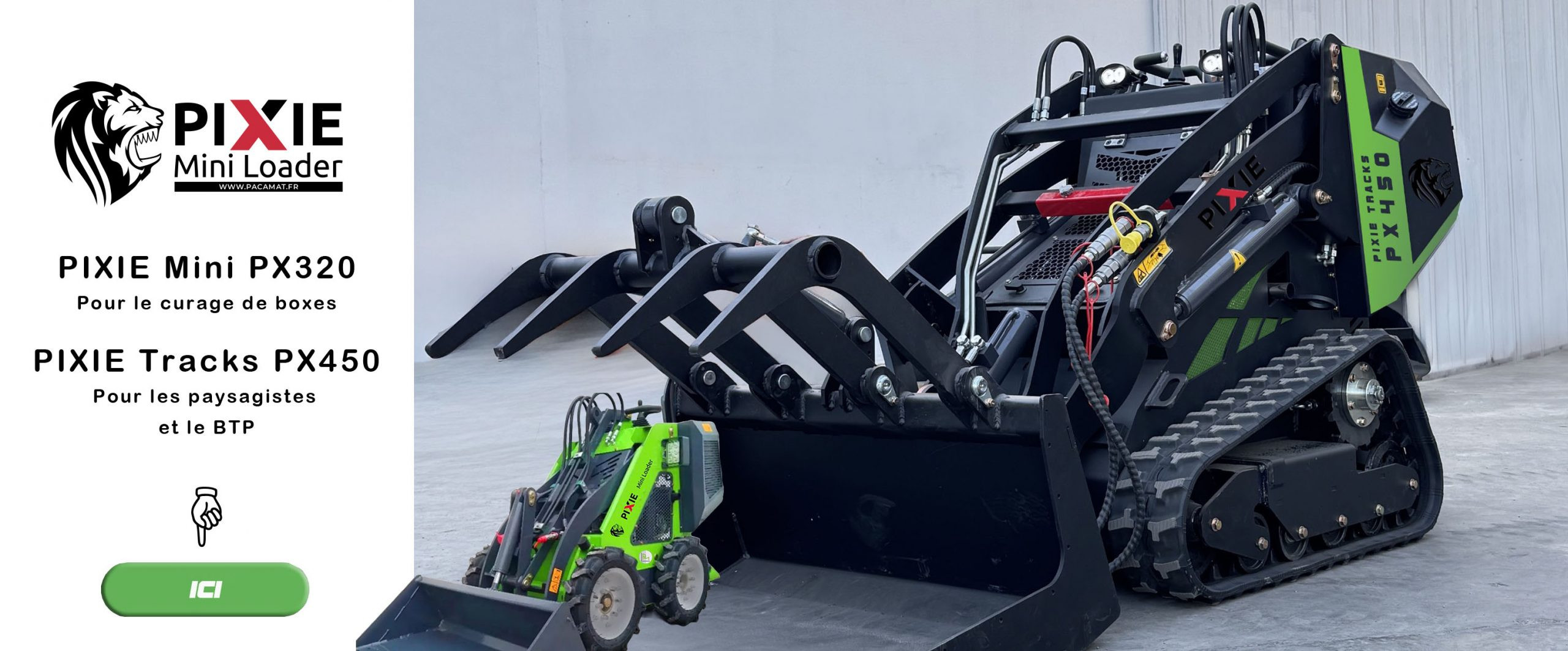Valets de ferme robustes et performants : Mini chargeur fiable et performant pour faciliter le curage de boxes à chevaux et autres travaux agricoles
