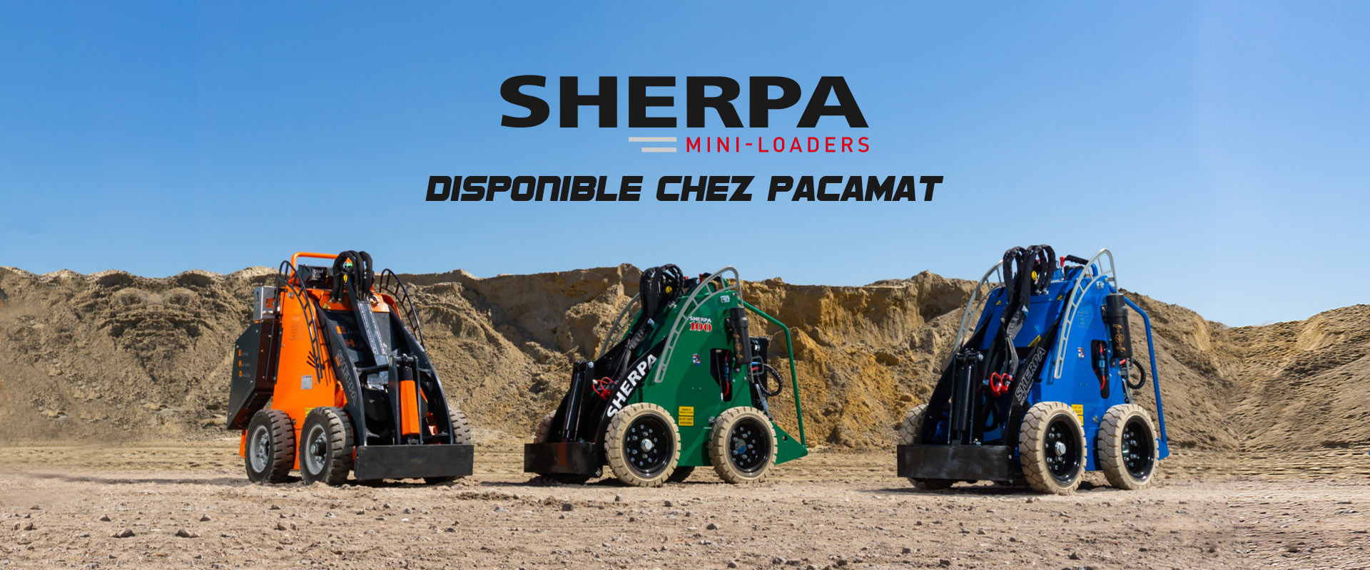 Mini chargeurs Sherpa disponibles chez PACAMAT