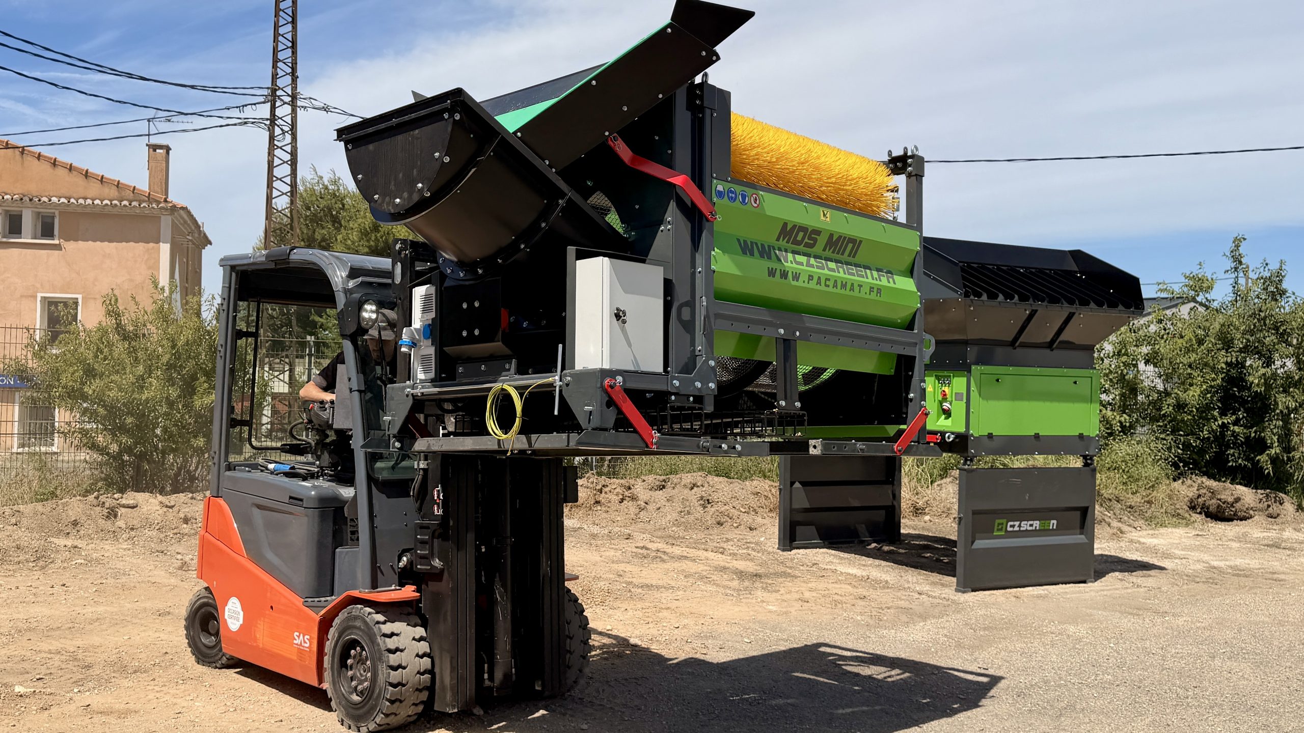 Transport facile du trommel MDS MINI de CZ SCREEN